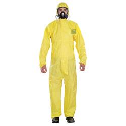 Ansell YY23T-00132-02 AlphaTec® 2300 Plus - model 132 Ochrana proti chemikáliím, žlutá, s. vel. Oblečení: S žlutá