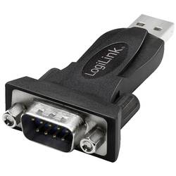 LogiLink sériový adaptér [1x USB 2.0 zástrčka A - 1x RS232 zástrčka ] černá