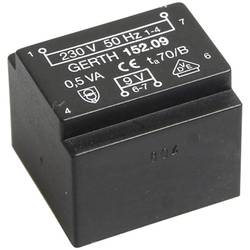 Gerth PT201501 transformátor do DPS 1 x 230 V 1 x 15 V/AC 0.50 VA 33 mA