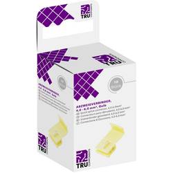 TRU COMPONENTS T1904C105, samořezná rychlospojka, 4-6 mm², kontakty 2, žlutá, 10 ks