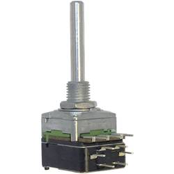 Potentiometer Service 63250-01402-5835/B10K, RD1601SF-20B4-30R6-B10K otočný potenciometr, 1cestný , s tlakovým spínačem, Mono, 0.2 W, 10 kΩ, 1 ks