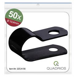Quadrios 22CA156 upevňovací příchytka šroubovací 22CA156 Průměr kabelového svazku (rozsah) 10.4 mm (max) černá 1 sada