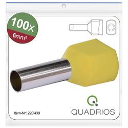 Quadrios 22C439 dutinka 6 mm² částečná izolace žlutá 1 sada