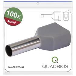 Quadrios 22C438 dutinka 4 mm² částečná izolace šedá 1 sada