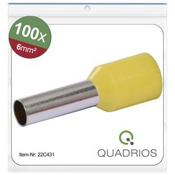 Quadrios 22C431 dutinka 6 mm² částečná izolace žlutá 1 sada