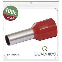 Quadrios 22C432 dutinka 10 mm² částečná izolace červená 1 sada