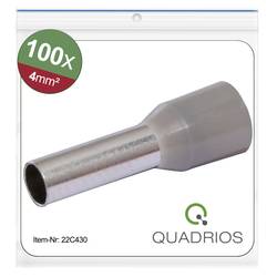 Quadrios 22C430 dutinka 4 mm² částečná izolace šedá 1 sada