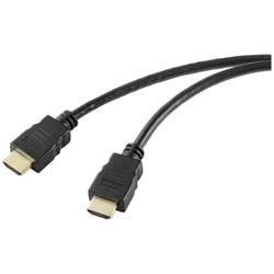SpeaKa Professional HDMI kabel Zástrčka HDMI-A, Zástrčka HDMI-A 0.50 m černá SP-10481280 Ultra HD (8K), PVC plášť HDMI kabel
