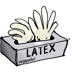L+D 14699-10 100 ks latex jednorázové rukavice Velikost rukavic: 10, XL