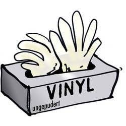 L+D 14695-10 100 ks vinyl jednorázové rukavice Velikost rukavic: 10, XL