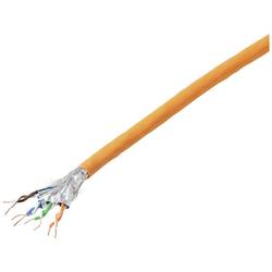 TRU COMPONENTS ethernetový síťový kabel CAT 7 S/FTP 4 x 2 x 0.24 mm² Certifikace CPR-DCA oranžová 305 m