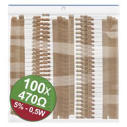 Quadrios 22P114 22P114 sada uhlíkových rezistorů 470 Ω axiální 0.5 W 5 % 1 sada