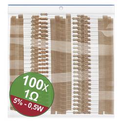 Quadrios 22P107 22P107 sada uhlíkových rezistorů 1 Ω axiální 0.5 W 5 % 1 sada