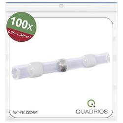 Quadrios 22C461 krimpovací spojka se smršťovací bužírkou 0.25 mm² 0.34 mm² plná izolace bílá 1 sada
