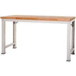 Manuflex WP4052.2001 Přístavný stůl PROFI s masivní deskou, Šxhxv = 1500 x 700 x 840 mm