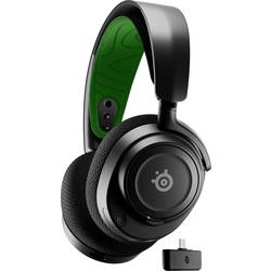 Steelseries Arctis Nova 7X Gaming Sluchátka Over Ear Bluetooth®, bezdrátová stereo černá, zelená Redukce šumu mikrofonu headset, regulace hlasitosti, Vypnutí