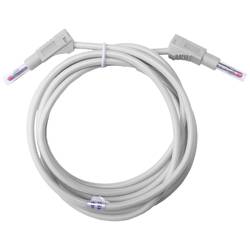 Mueller Electric BU-2323-10-79-9 měřicí kabel [banánková zástrčka 4 mm - banánková zástrčka 4 mm ] 2 m, bílá, 1 ks