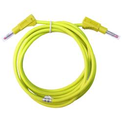Mueller Electric BU-2323-10-79-4 měřicí kabel [banánková zástrčka 4 mm - banánková zástrčka 4 mm ] 2 m, žlutá, 1 ks