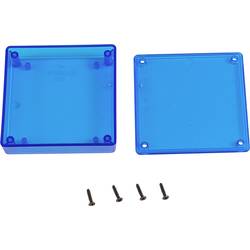 Hammond Electronics 1551XTBU univerzální pouzdro 80 x 80 x 20 ABS modrá (transparentní) 1 ks