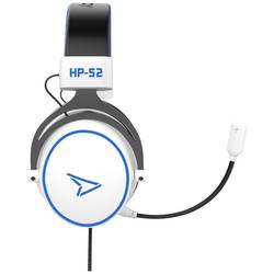 Pixminds HP-52 Sluchátka Over Ear kabelová stereo bílá regulace hlasitosti Gaming