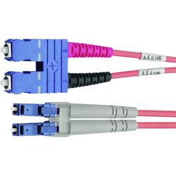 Telegärtner L00890A0080 optické vlákno optické vlákno kabel [1x zástrčka SC - 1x zástrčka LC] 50/125 µ Multimode OM4 1.00 m