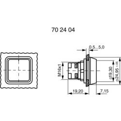 RAFI RAFIX 16 130070001/1505 tlačítko plochý hmatník zelená 1 ks