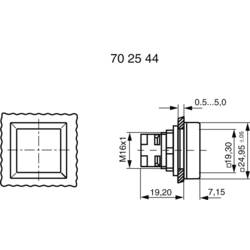 RAFI RAFIX 16 130070201/1306 tlačítko stohovatelné červená 1 ks