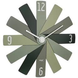 TFA Dostmann 60.3020.04 Quartz nástěnné hodiny 400 mm x 37 mm x 400 mm , zelená, olivová, lesní zelená , tiché hodiny (bez tikání)
