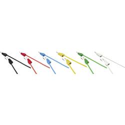 VOLTCRAFT MSB-300 sada měřicích kabelů lamelová zástrčka 4 mm silikon 25.00 cm 12 ks