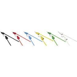 VOLTCRAFT MSB-300 sada měřicích kabelů lamelová zástrčka 4 mm silikon 1.00 m 12 ks
