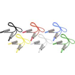 VOLTCRAFT MSB-501 sada měřicích kabelů lamelová zástrčka 4 mm lamelová zástrčka 4 mm 25.00 cm 12 ks