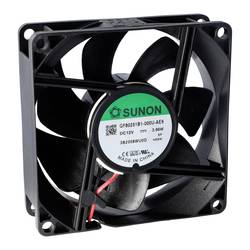 Sunon GF80251B3-000U-AE9 axiální ventilátor, 12 V/DC, 90.02 m³/h, (d x š x v) 25 x 80 x 80 mm, GF80251B3-000U-AE9