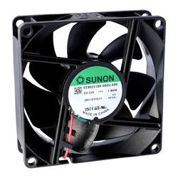 Sunon EF80251B2-1000U-A99 axiální ventilátor, 12 V/DC, 62.84 m³/h, (d x š x v) 25 x 80 x 80 mm, EF80251B2-1000U-A99
