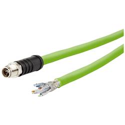 Metz Connect 142M6X10020 M 12 síťové kabely, propojovací kabely CAT 6A SF/UTP 2.00 m zelená krytí PUR, odolné proti kyselinám, odolné proti ozonu, odolné proti