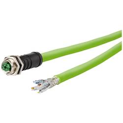 Metz Connect 142M6X20050 M 12 síťové kabely, propojovací kabely CAT 6A SF/UTP 5.00 m zelená krytí PUR, odolné proti kyselinám, odolné proti ozonu, odolné proti