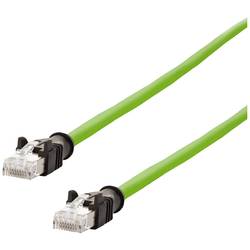 Metz Connect 142M2X55010 RJ45 síťové kabely, propojovací kabely CAT 6A S/FTP 1.00 m zelená krytí PUR, odolné proti kyselinám, odolné proti ozonu, odolné proti