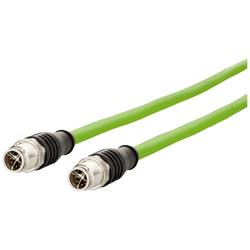 Metz Connect 142M2X11020 M 12 síťové kabely, propojovací kabely CAT 6A S/FTP 2.00 m zelená krytí PUR, odolné proti kyselinám, odolné proti ozonu, odolné proti