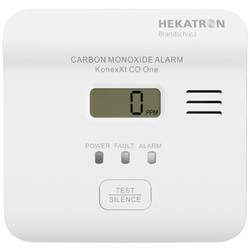 Hekatron KonexXt CO One detektor oxidu uhelnatého vč. baterie s životností 10 let na baterii Detekováno oxidu uhelnatého (CO)