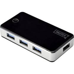 Digitus DA-70231 4 porty USB 3.0 hub černá, stříbrná