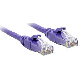 LINDY 48124 RJ45 síťové kabely, propojovací kabely CAT 6 U/UTP 3.00 m fialová s ochranou 1 ks