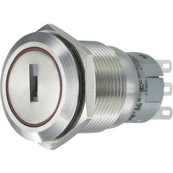 TRU COMPONENTS LAS1-AGQ-11Y/21 klíčový spínač antivandal 250 V/AC 5 A 1x zap/zap 1 x 90 ° IP40 1 ks