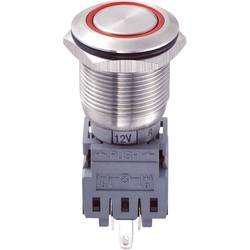 TRU COMPONENTS LAS1-BGQ-11ZE/R/12V tlačítkový spínač antivandal 250 V/AC 5 A 1x vyp/zap s aretací červená IP67 1 ks