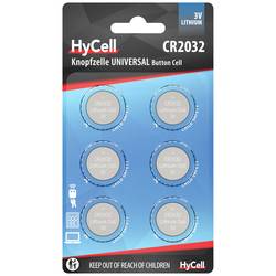 HyCell CR2032 knoflíkový článek CR 2032 lithiová 200 mAh 3 V 6 ks