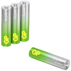 GP Batteries Super mikrotužková baterie AAA alkalicko-manganová 1.5 V 4 ks