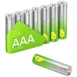 GP Batteries Super mikrotužková baterie AAA alkalicko-manganová 1.5 V 8 ks