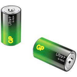 GP Batteries Ultra Plus baterie velké mono D alkalicko-manganová 1.5 V 2 ks