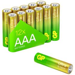 GP Batteries Ultra mikrotužková baterie AAA alkalicko-manganová 1.5 V 12 ks