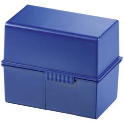 HAN 977-K-14 kartotéční box modrá max. počet karet: 300 karet DIN A7 na šířku víko lze použít jako další nosítka, vč. 100 linkovaných karet
