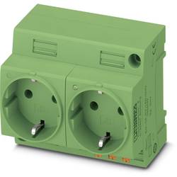 skříňový rozvaděč-zásuvka Phoenix Contact EO-CF/PT/LED/DUO/GN zelená 1 ks