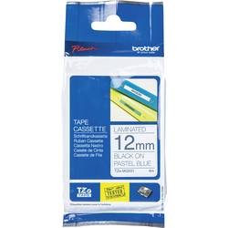 šablona popisovací pásky Brother TZe, TZ TZe-MQ531 plast Barva pásky: pastelová modrá Barva písma:černá 12 mm 4 m